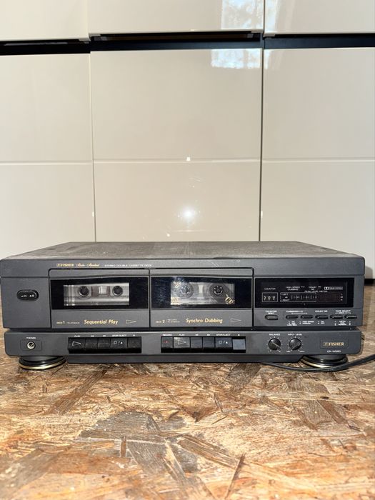 fisher stereo double casette deck cr-w560