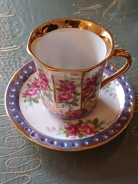 Conjunto 3 chávenas porcelana raras - OHASHI CHINA 1932