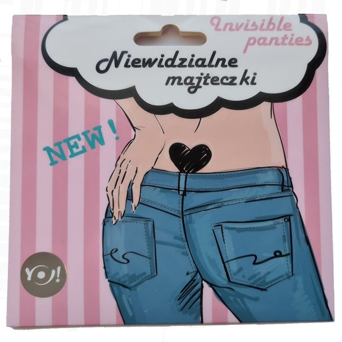 Niewidzialne majteczki Stringi samonośne YO! Motyl L