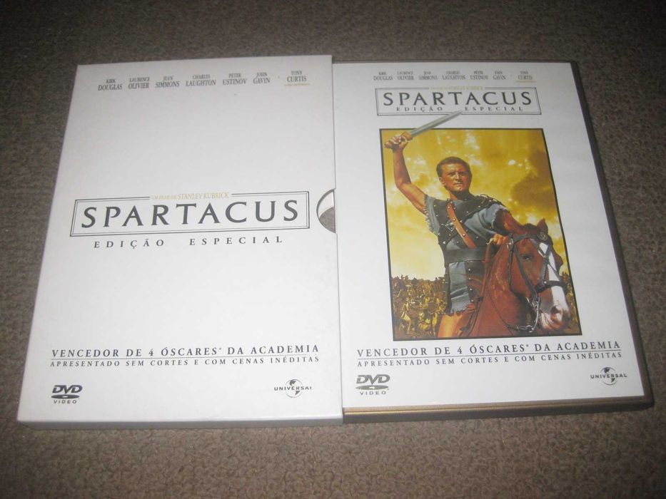 "Spartacus" com Kirk Douglas/Edição Especial 2 DVDs e em Slidepack!