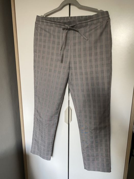 Spodnie Liu Jo szare w kratkę