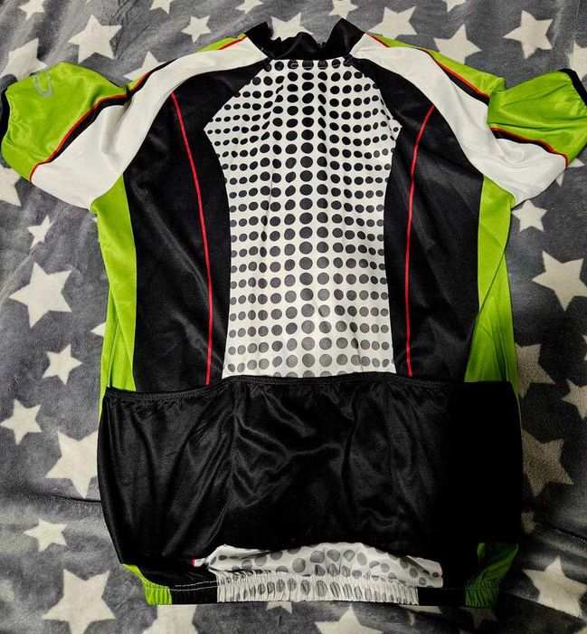 Салатово-Чорна Велофутболка (Crane Bike)