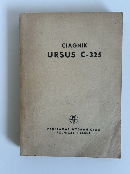 Ursus C-325 Instrukcja katalog części PWRiL 1962 Wojskowa pieczęć PRL  Unikat kolekcjonerski