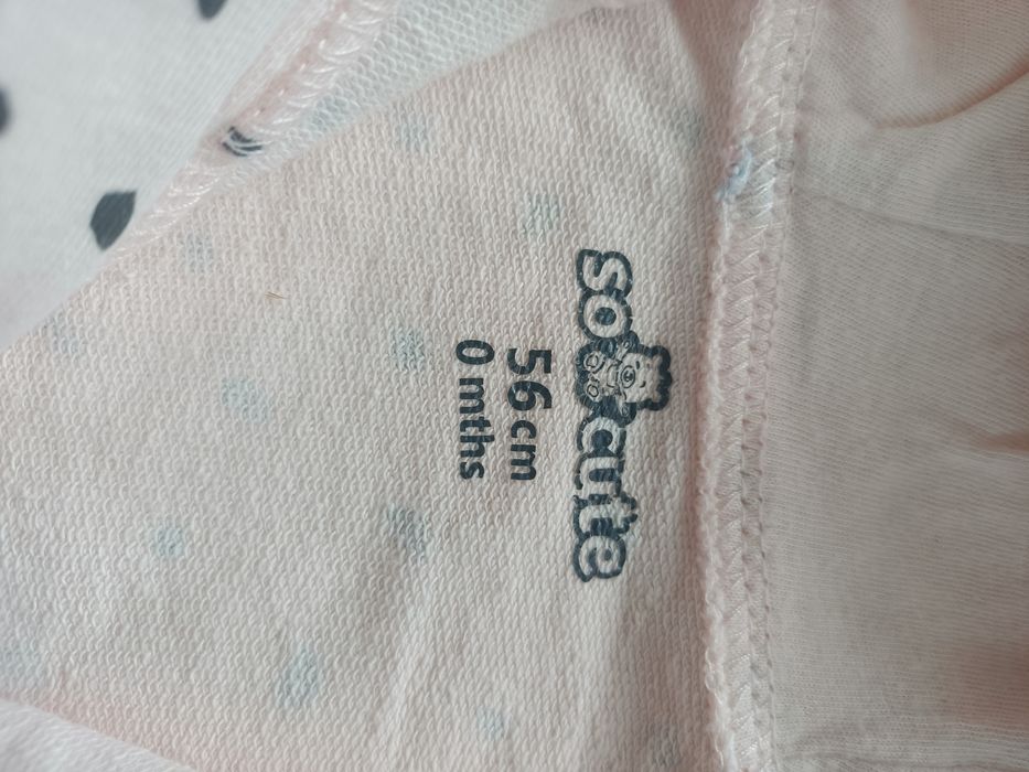 Cieniutki kombinezon niemowlęcy 56