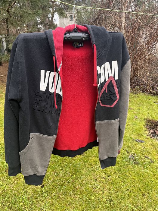 Volcom gruba bluza z kapturem roz. L