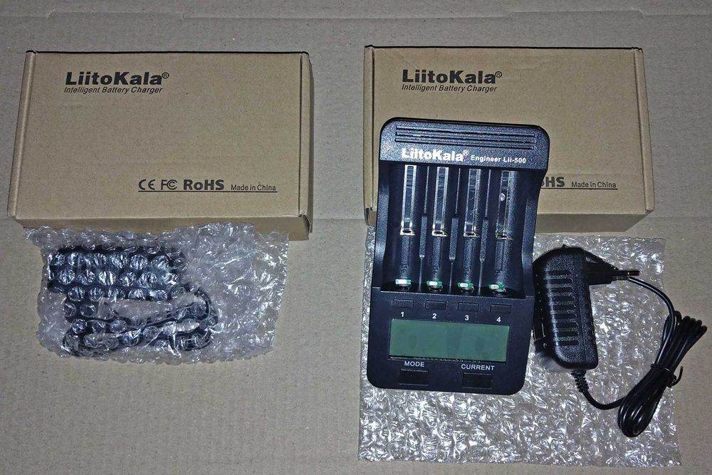 Liitokala Lii-500 , универсальное зарядное устройство с блоком питания