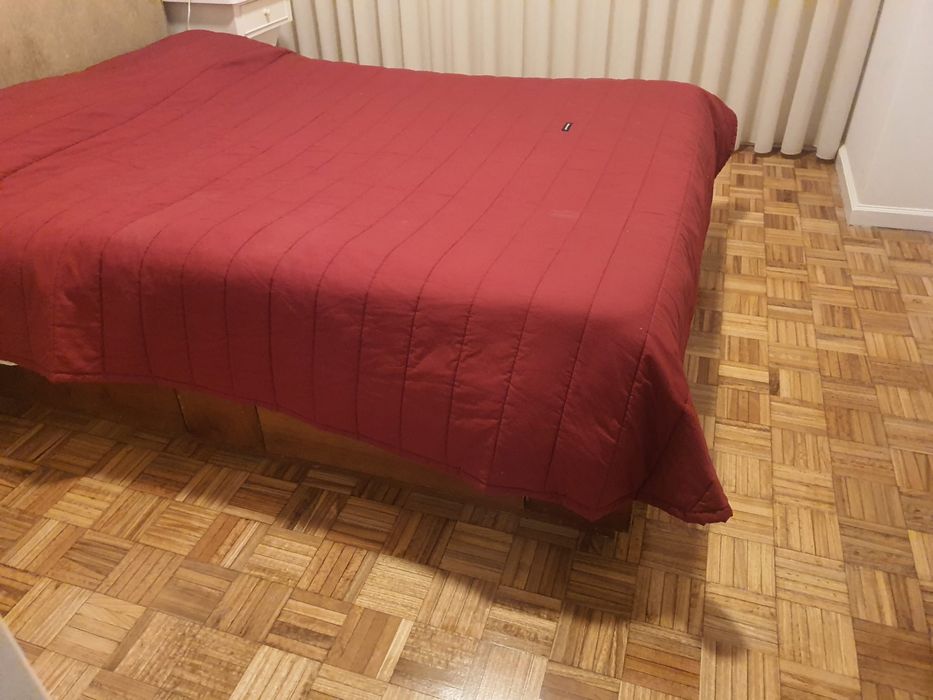 Conjunto cama  estrado colchão cabeceira