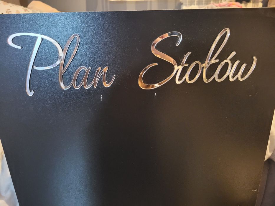 TABLICA PLAN STOŁÓW na przyjęcie weselne