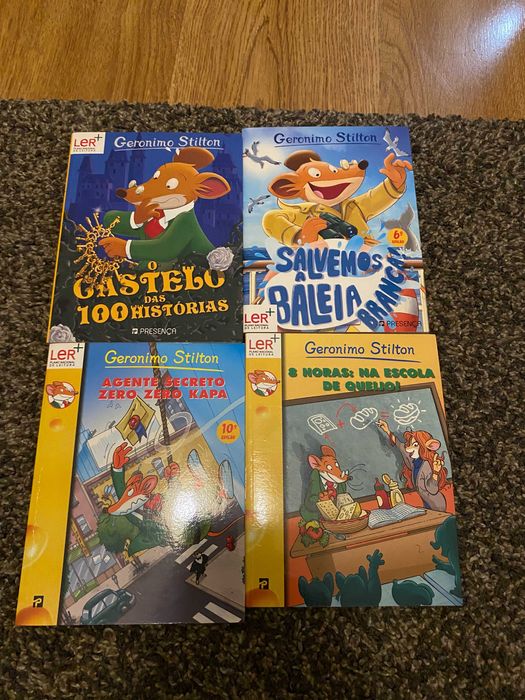 Livros Geronimo Stilton como novos (26, 57, 38 e 67)