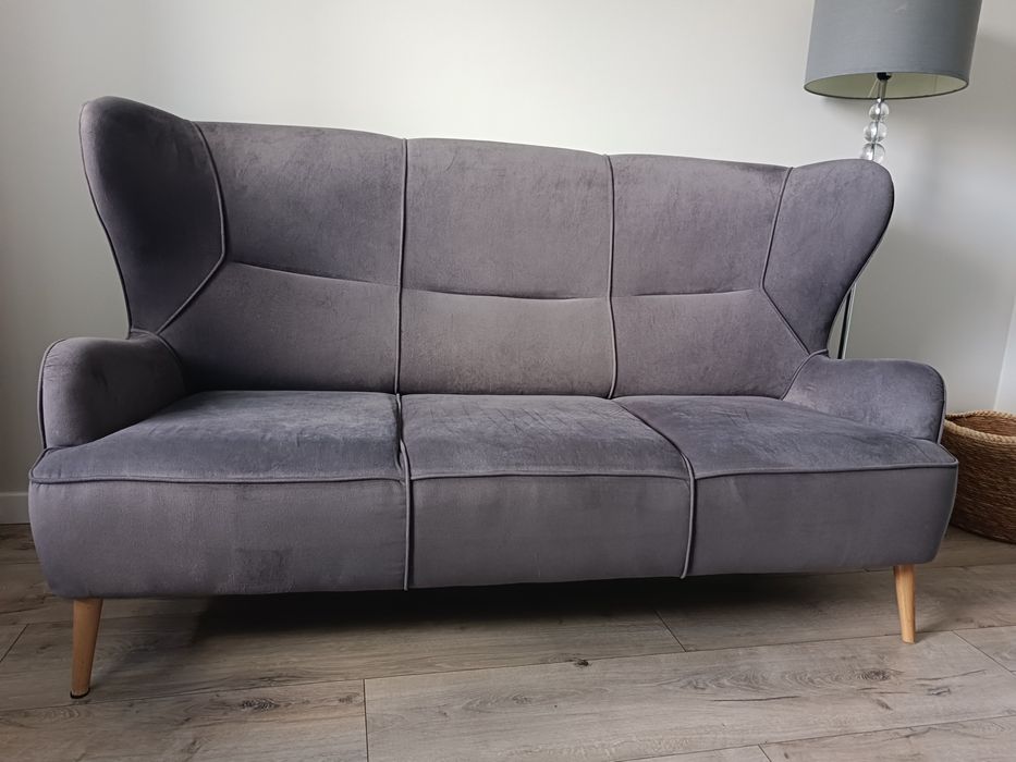 Sofa welurowa nierozkladana
