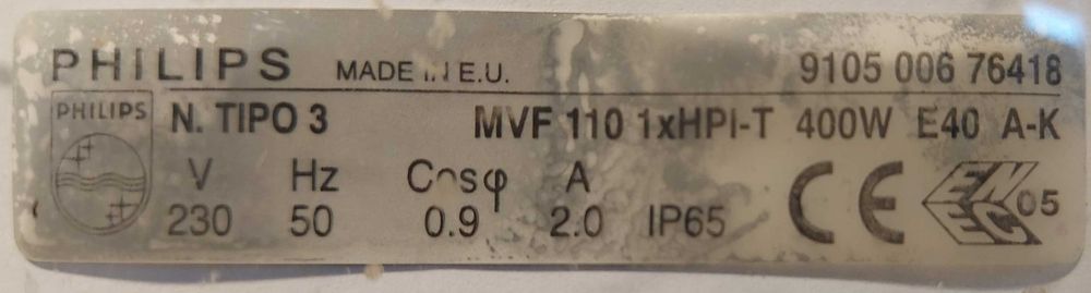 lampa halogenowa PHILIPS IP65 zewnętrzna i wewnętrzna