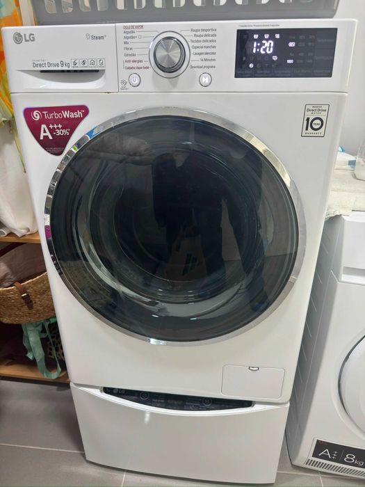 Máquina de Lavar LG TWINWash 9 kg + Mini Washer 3 kg – Conjunto Completo