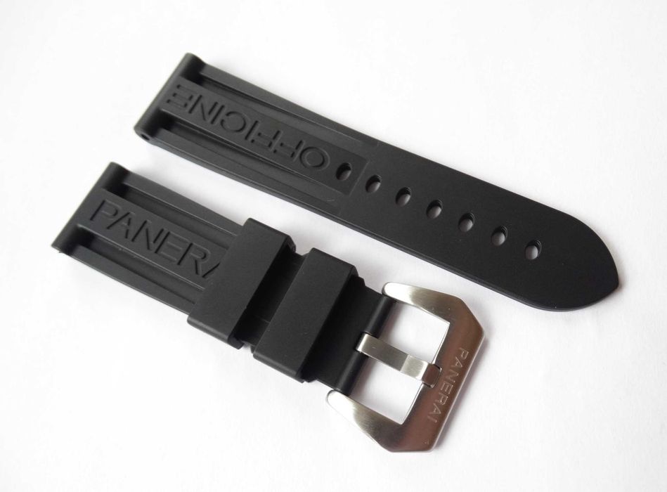 Pasek silikonowy do zegarka Panerai PAM 24mm zakręcana klamra pre-v