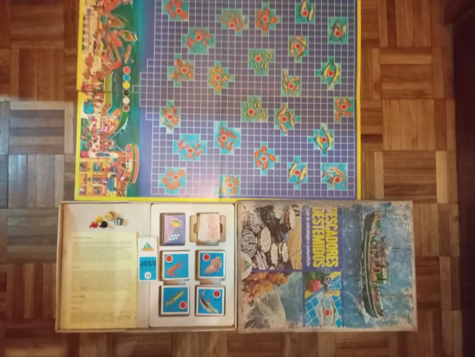 Pescadores destemidos jogo de tabuleiro, majora. Anos 70.