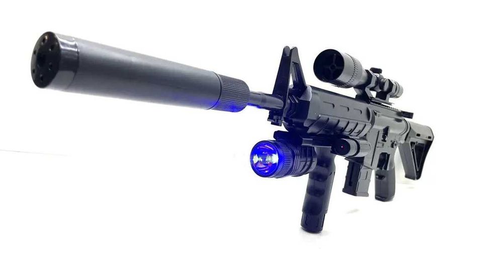 Дитячий автомат М4/M16 на кульках 6мм - 1158D CYMA - ліхтарик, лазер