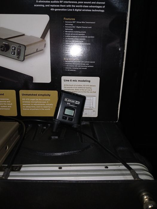 Microfone de mão e de cabeça completo