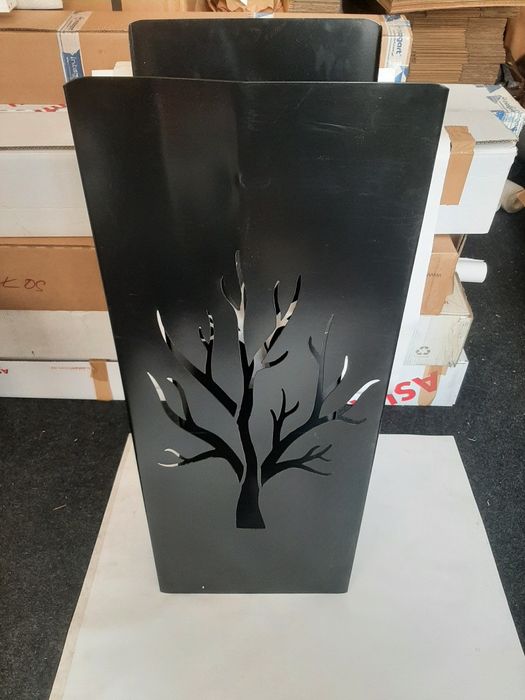 Kosz stojak na drewno z wzorem drzewem Dastal