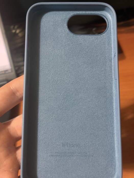 Capa original IPhone 16e Azul Inverno