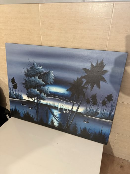 Quadro em tons de asul