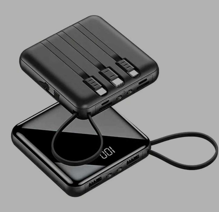 Павербанк 10 000 mah+ usb лампа mini