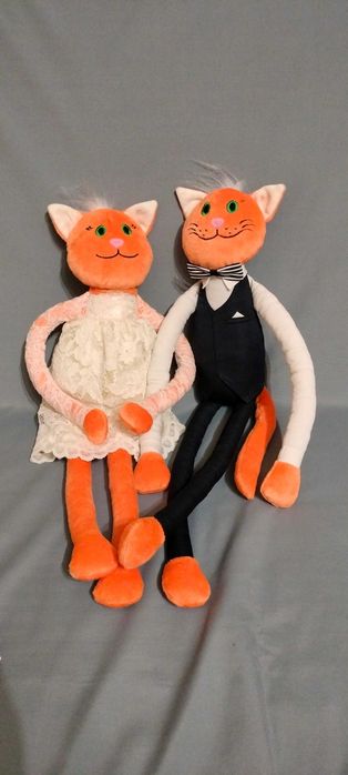 Подарок . Он и она .Стилизованная пара .  Кот и Кошка .