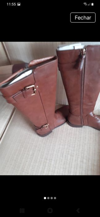 Botas cano alto em bom estado