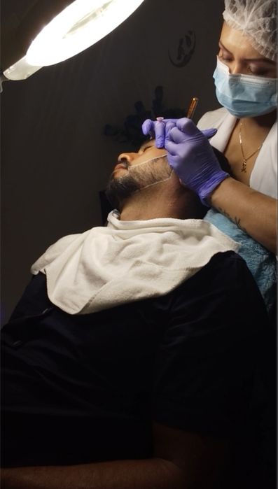 Preenchimento de barba