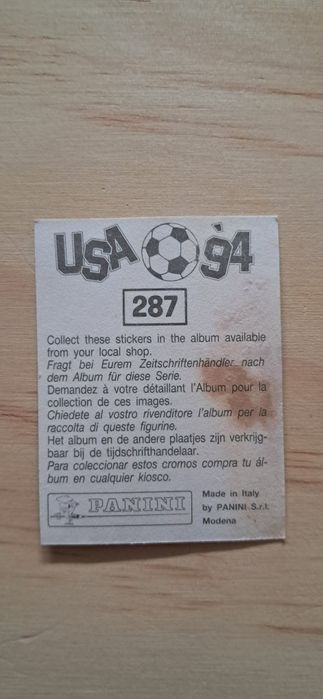 Cromo futebol de Bulgaria(Usa 94)da Panini