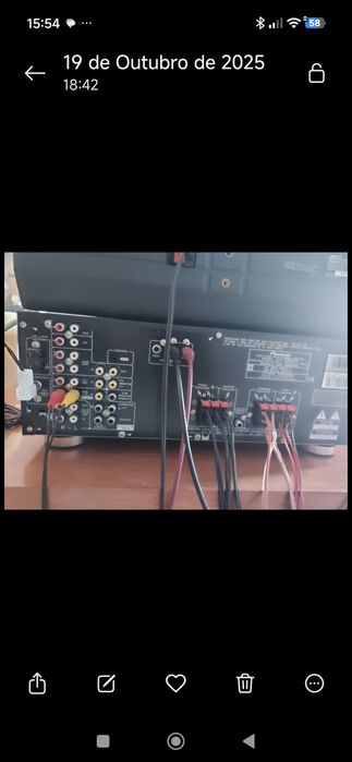 Amplificador com colunas 5.1