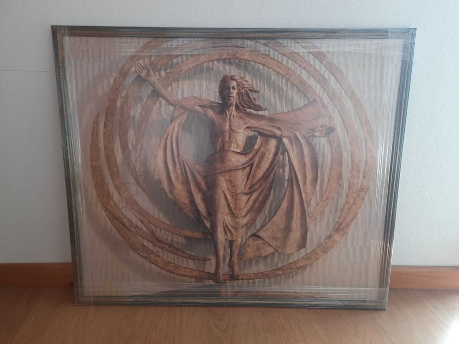Impressão com imagem de Jesus Cristo . 86x73