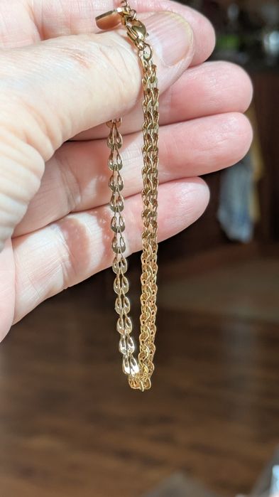 Bransoletka pozłacana 14k