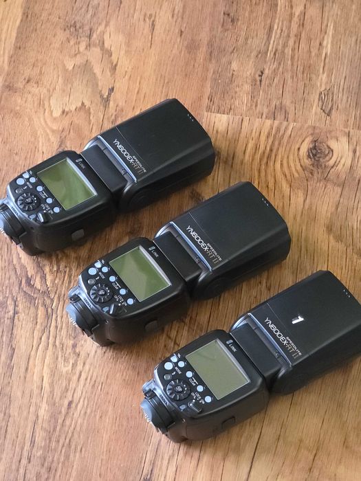 3x Yongnuo YN600EX-RT II Canon – lampy błyskowe RT, bardzo dobry stan