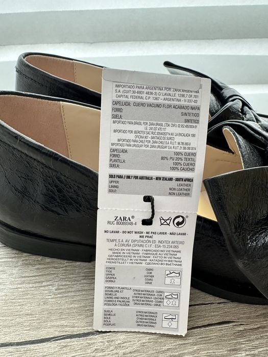 ZARA лофери шкіряні