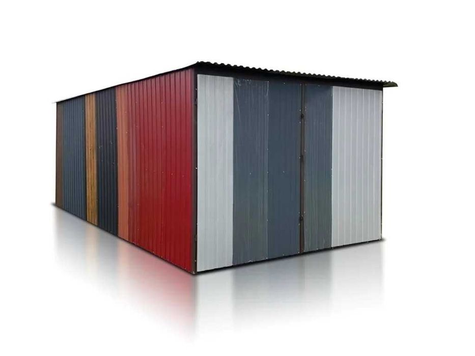 Garaż blaszany 3x5 na Budowę Trzeci gatunek Blaszak garaże blaszaneRat