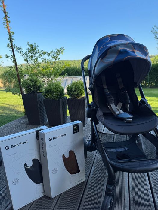 Wózek spacerówka Kiddy + 2 nowe panele wymienne na tył wózka