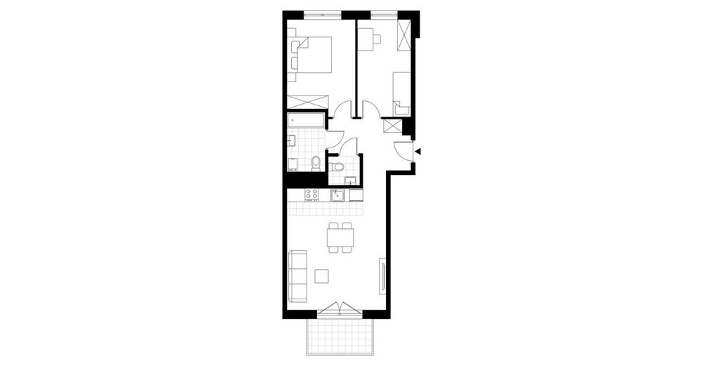 3-pokojowe mieszkanie 62m2 + balkon