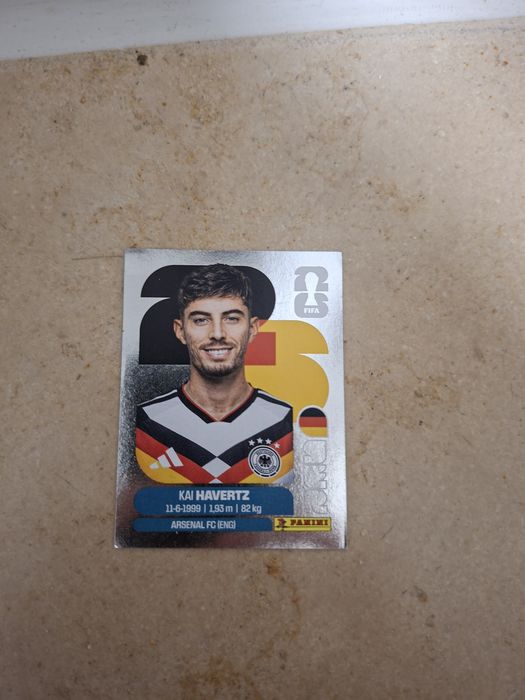 Cromo Kai Havertz Prateado do Mundial 2026