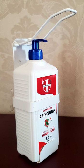 локтевой диспенсер, дозатор для антисептика на стену