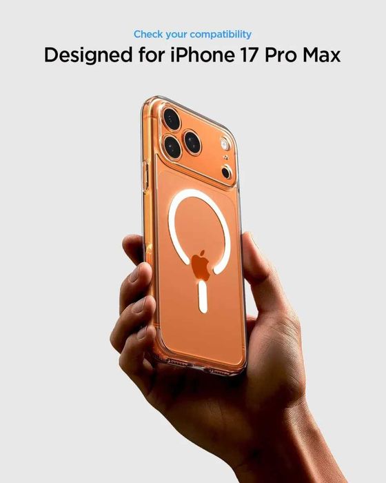 Чехол Spigen Ultra Hybrid MagFit для iPhone 17 Pro Max / iPhone 17 Pro Clear White