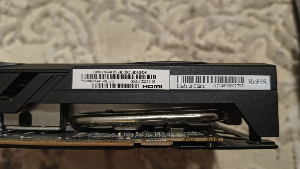 Відеокарта Sapphire pulse Rx 6600   GPRO  X060 8G