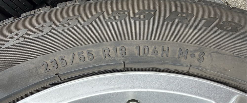 Oryginalne Felgi Volkswagen 5x112 Tiguan R-line Tayron 235/55R18 zima TPMS