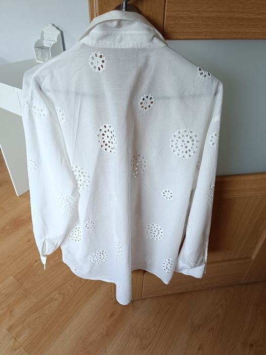 Nowa Koszula modna azurowa biała rozmiar M