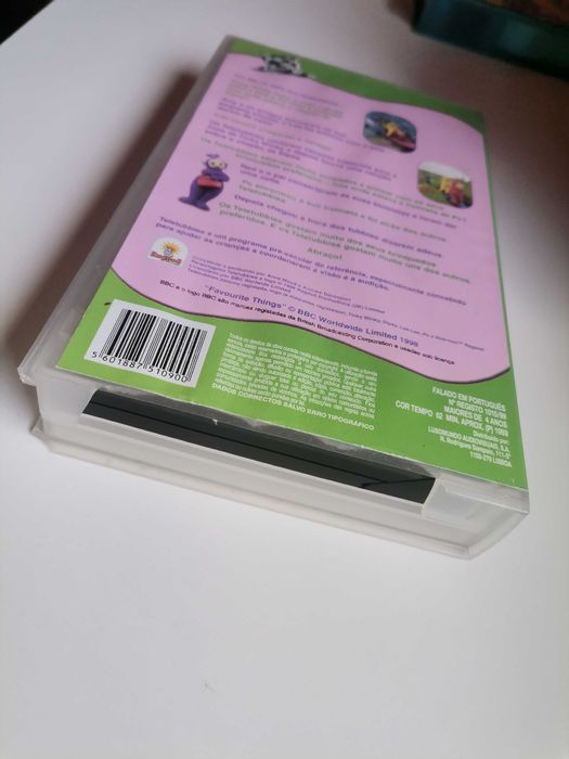teletubbies VHS brinquedos preferidos
