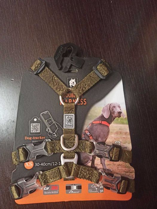 Шлейка Double-H из нейлона, для собак, светоотражающая, TRUELOVE