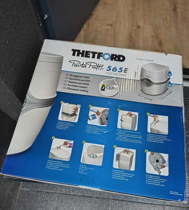Toaleta turystyczna Thetford Porta Potti 565E (NOWA, FABRYCZNIE ZAPAKOWANA)