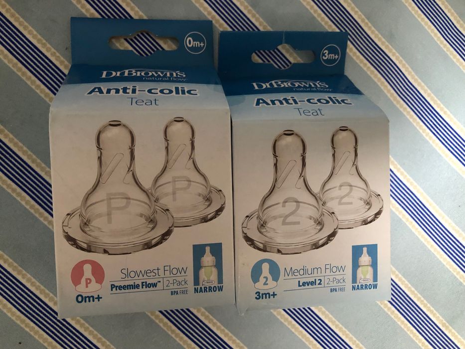 Новые сменные соски Dr. Brown 0+ 3+  6+ 9+ месяца недоношенные