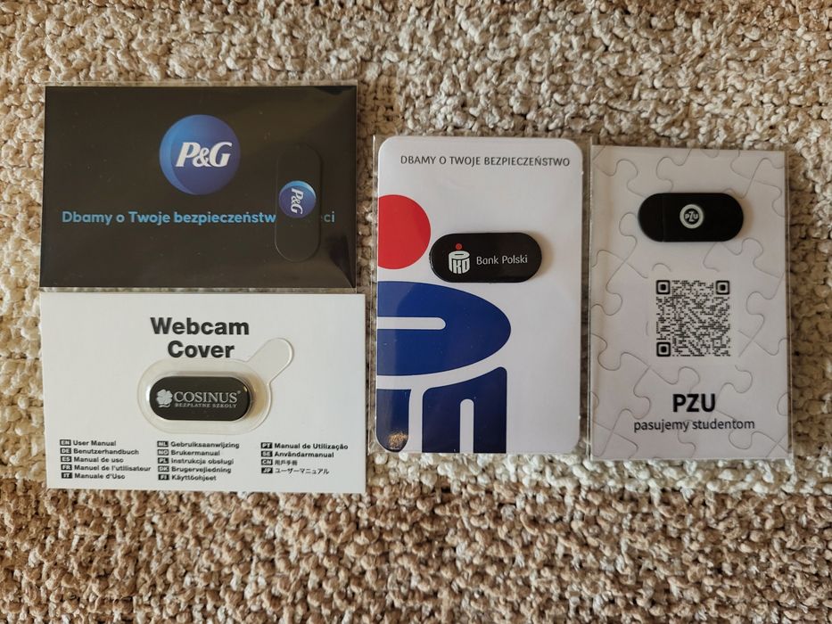Zestaw zaślepek na kamerki od komputera