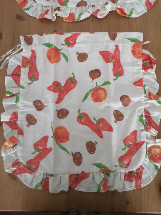 Conjunto de dois sacos em tecido com padrão