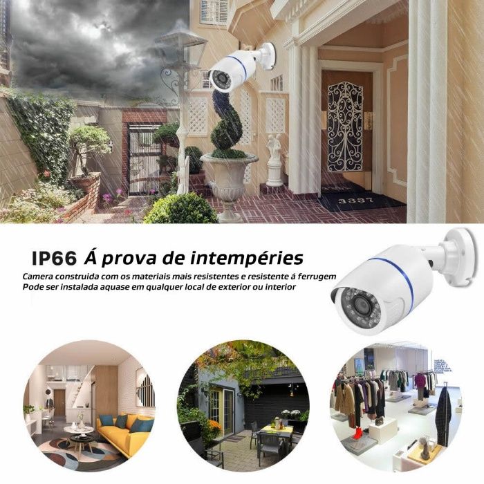 4MP HD IP Camera with POE, Remote Access via Android, iOS, and iPhone64283913916161122
