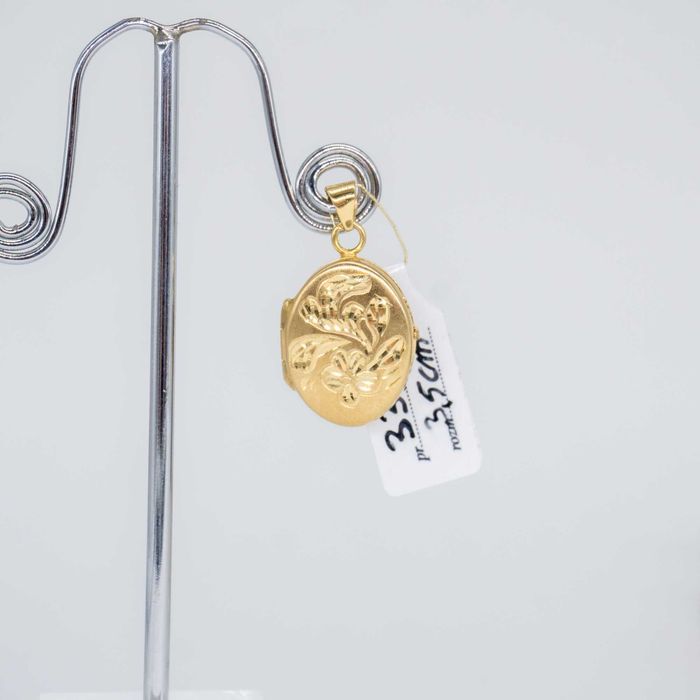 złota zawieszka 333 3,75 gram 3,5cm puzderko WYSYŁKA GRATIS